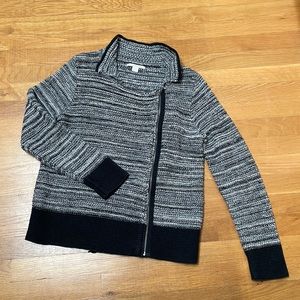 Coldwater Creek Black and White Sweater Size M